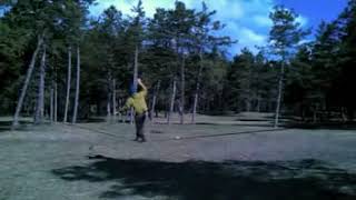 Slackline wind test