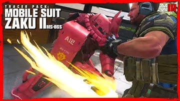 Gundam Mobile Suit Zaku II Tracer Pack Showcase COD MW3 [Searing Slash Finishing Move] #callofduty