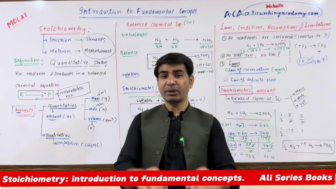MDCAT Chemistry Lec 1 Mole and Avogadro's Number | Introduction of fundamental concepts | Ali Sudais