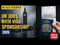 UK Jobs With Visa Sponsorship 2026 – Move in 4 Weeks (No IELTS Required)