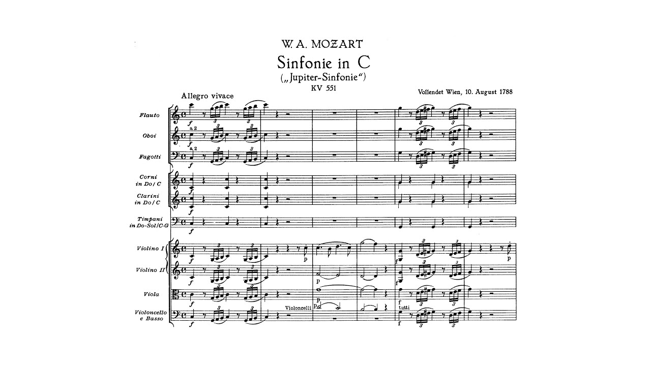 Mozart: Symphony No. 41 in C major, K. 551 "Jupiter" (with Score) Mozart: Symphony No. 41 in C major, K. 551 "Jupiter" (with Score)