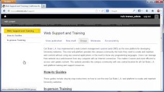 Cal State LA Web Platform: Adding Users
