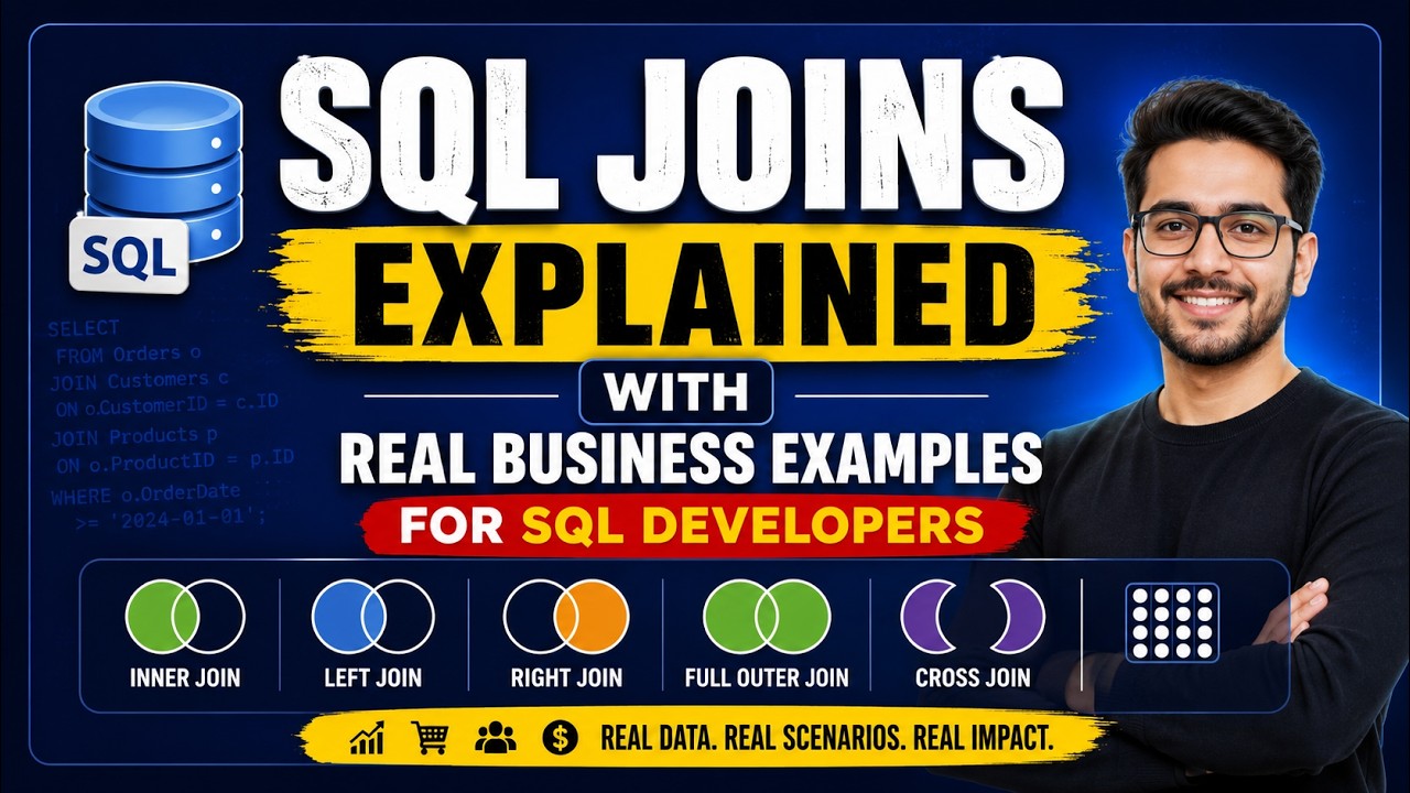 SQL Joins Explained Clearly for Business & Finance Professionals - YouTube