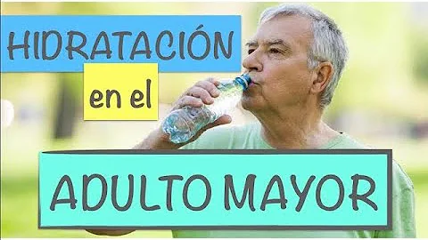 ¿Cuánto tiempo se tarda en rehidratar a una persona mayor?