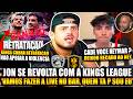 JON VLOGS SE REVOLTA COM PUNICAO KINGS ! KINGS LEAGUE COBRA RETRATACAO JON E ESTAGIARIO!