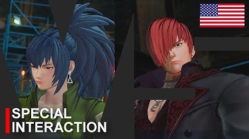 【KOF XV】LEONA vs IORI ► Story Special Interaction English Mod