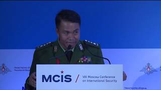 Speech by scholar at National Defence College of Myanmar Col. Myo Kyaw Tu