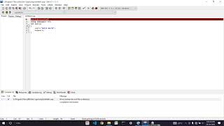 How to run first hello world c++ program using dev C++