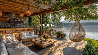Stress Relief With Relaxing Lakeside Jazz Ambience | Chill Jazz Music & Soft Nature Sounds screenshot 3