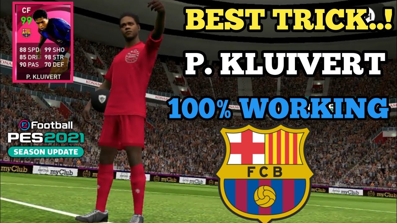 BEST TRICK..!! P. KLUIVERT 100% WORKING ICONIC MOMENT FC BARCELONA..