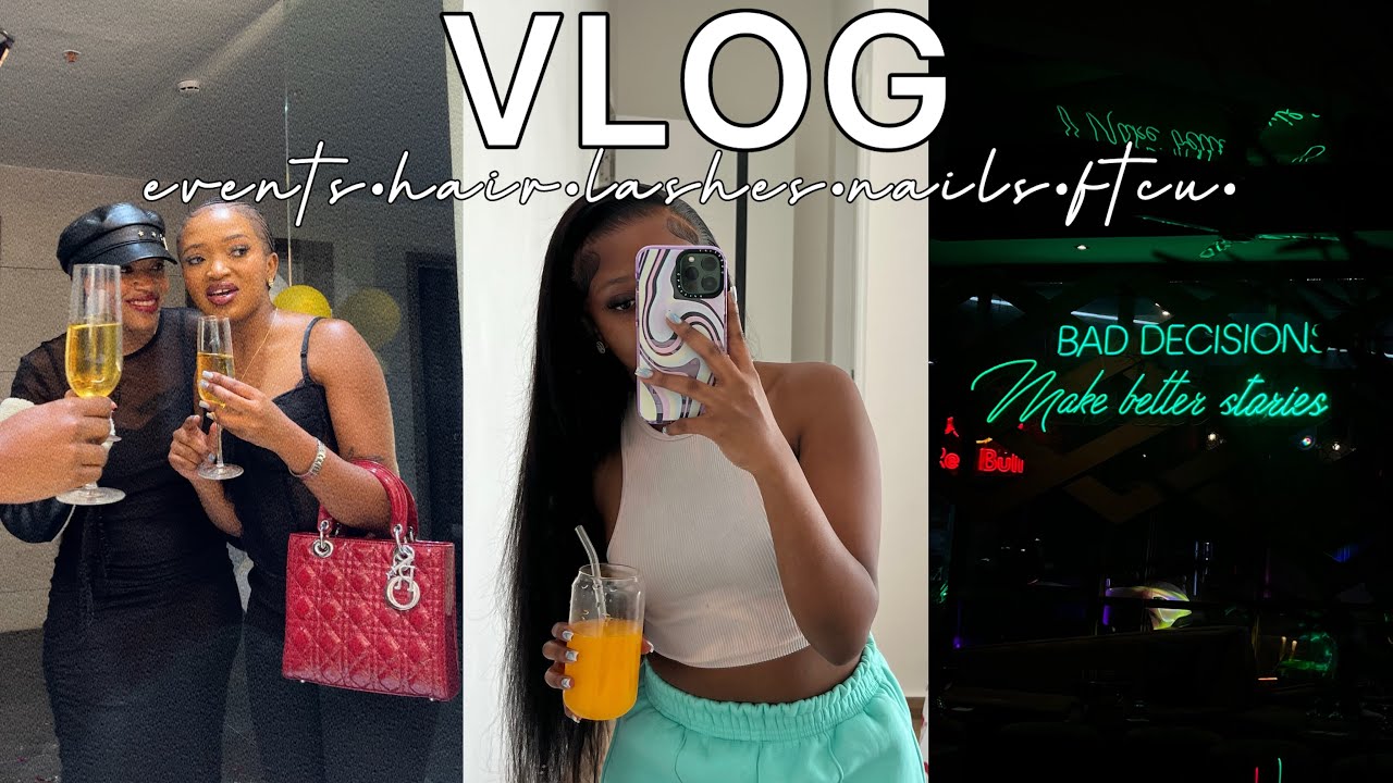 VLOG | Nairobi in a vlog | Lashes | Nails | Hair | Club ! I’m back💕