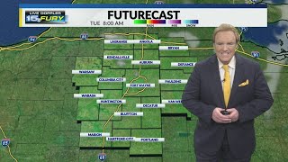 Gusty winds and a few showers this afternoon