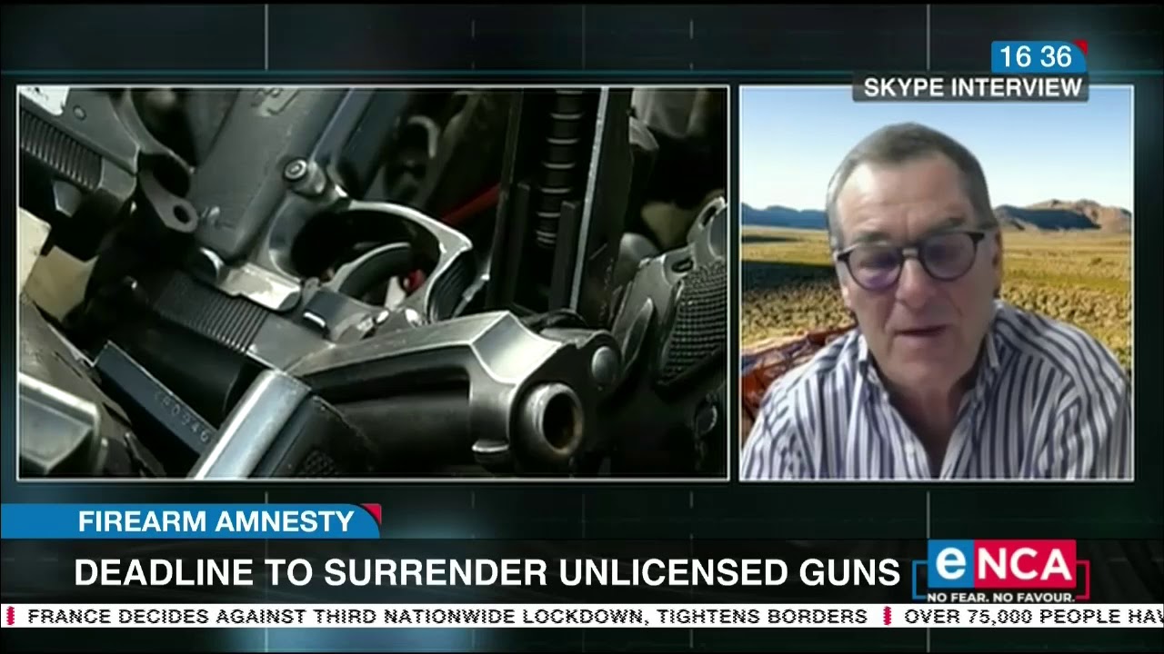 Deadline to surrender unlicensed guns
