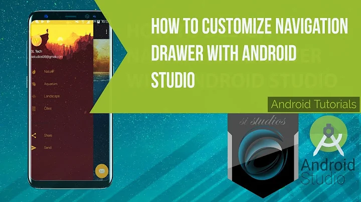 How to customize navigation drawer