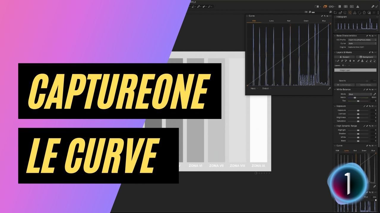 Descrizione e utlizzo delle Curve in CaptureOne