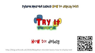 Python micro:bit basics: displaying text