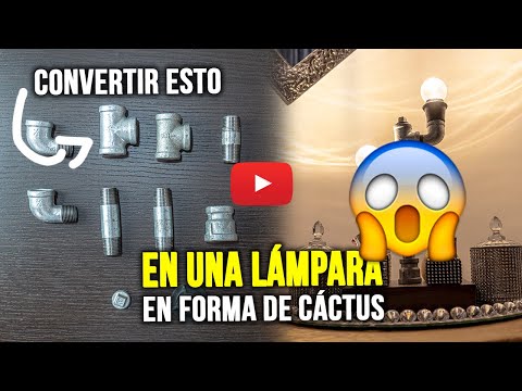 😱DIY: LÁMPARA INDUSTRIAL CON TUBERÍA GALVANIZADA😱