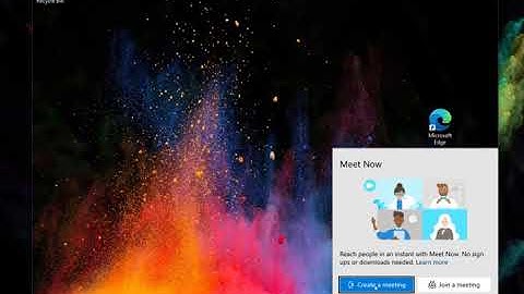 Hands on with the new Meet Now feature in Windows 10