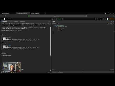 2160  Minimum Sum of Four Digit Number After Splitting Digits (Python)