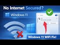 WiFi Connected But No Internet Access / No Internet Secured Windows 11 WiFi Fix ( in 2 Minutes )
