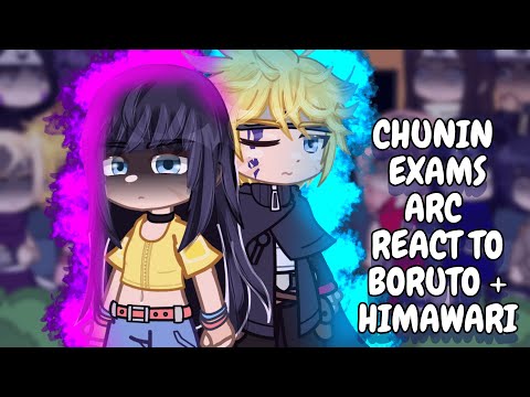 Chunin Exams Arc React To Boruto Himawari Gacha React