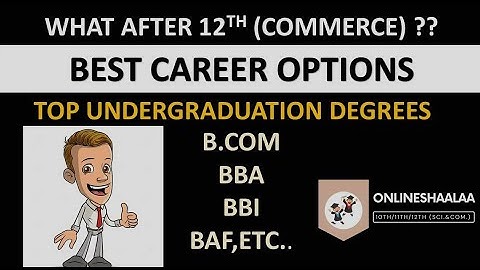 Best Courses After 12th Commerce | (BCOM,BBA,BAF,BMS,BBI) | Career options after Class 12 Commerce