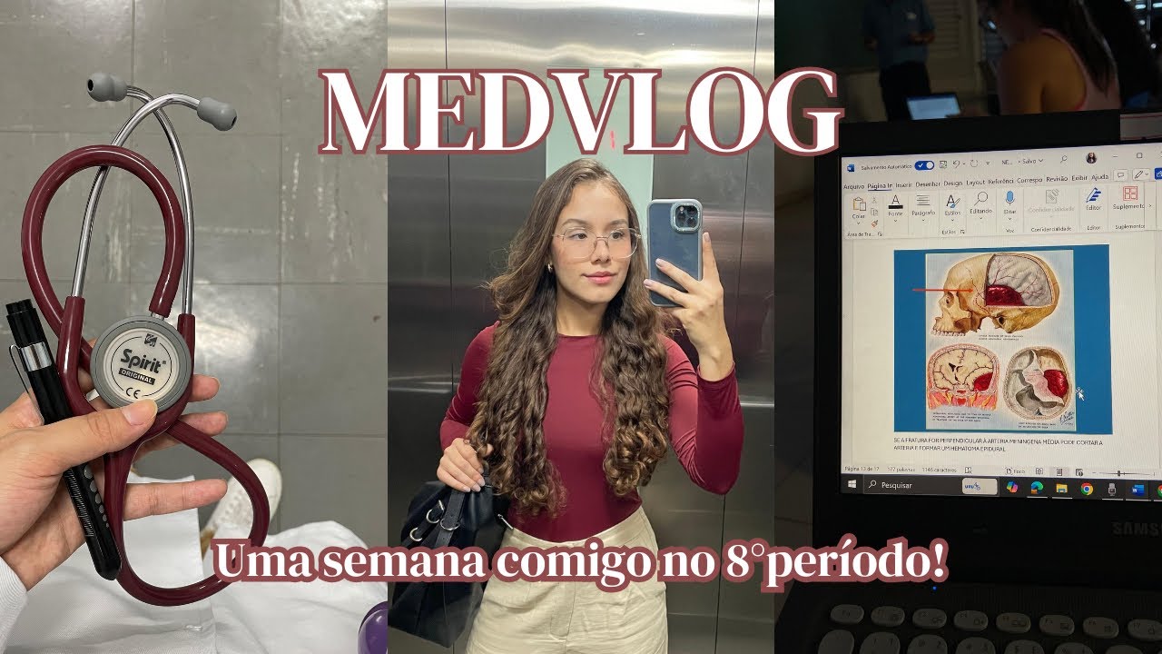 MEDVLOG 8°PERÍODO #01: Organizando minha rotina, aulas, novas práticas, plantão na pediatria