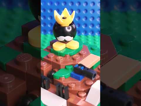 King Bob-omb's Battlefield! 👑💣 #lego #legos #stopmotion #legomario  #legobuild #mario #supermario64