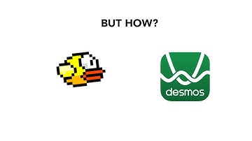 I made Flappy Bird in Desmos graphing calculator