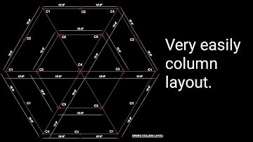 Column Layout Plan in AutoCAD। Structural column Drawing layout plan   Tutorials small.