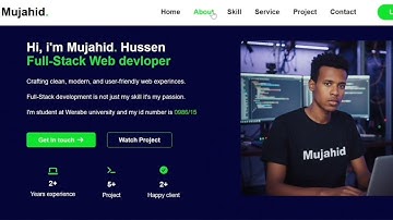 How to Build a Personal Portfolio Website Using HTML, CSS & JavaScript (Beginner Friendly) code sapr