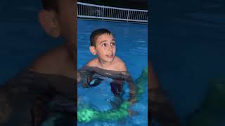 I did these silly swimming pool challenges!!!