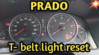 toyota prado t-belt light reset 2008