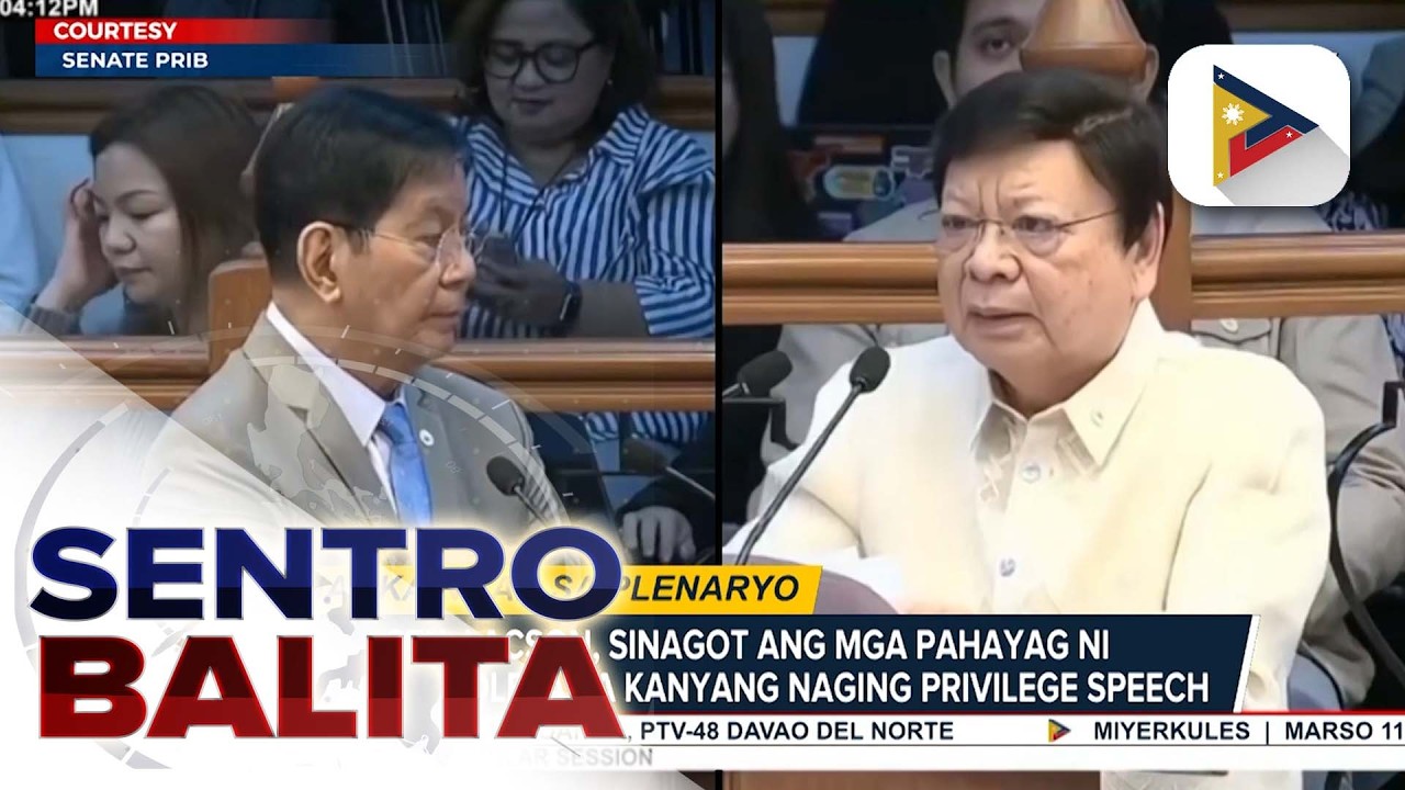 Sen. Lacson at Sen. Marcoleta, nagkainitan sa plenary session ng Senado | ulat ni Louisa Erispe