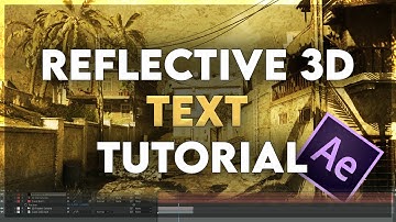 Reflective 3D TEXT Tutorial // EASY AFTER EFFECTS TUTORIAL