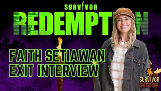 Australian Survivor: Redemption - Faith Setiawan Exit Interview!