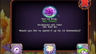 How to breed epic flowah on fire haven | My singing monsters