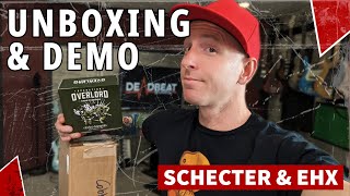 Schecter Stiletto Stealth-5 & EHX Operation Overlord - Unboxing & Demo