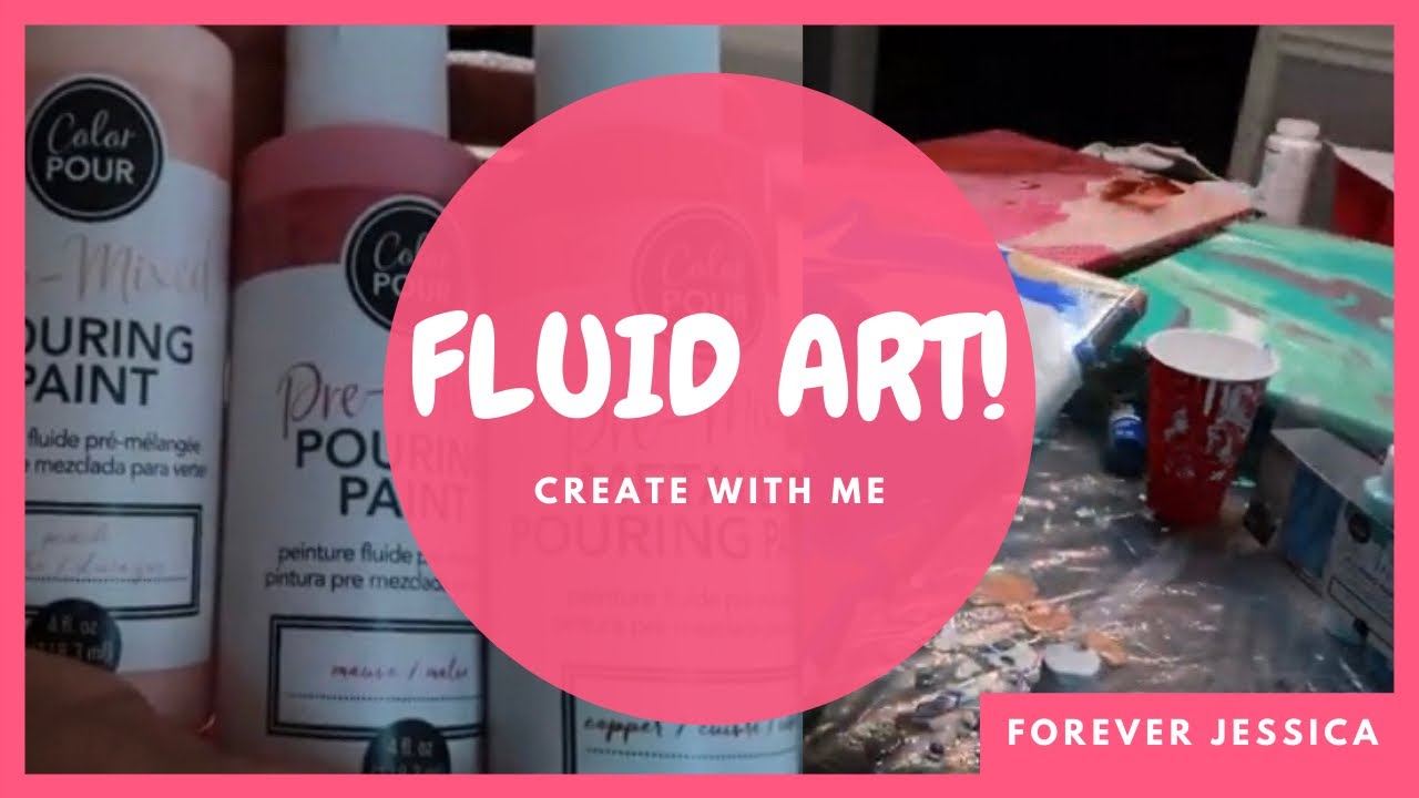 I Tried FLUID ART for the First Time! | #CreateWithMe - YouTube