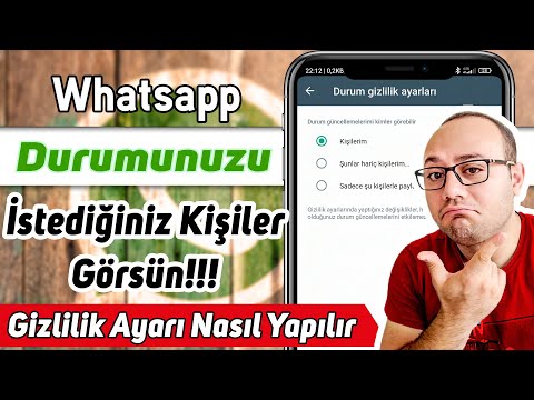 WHATSAPP DURUMU GIZLILIK AYARI | WHATSAPP DURUM GIZLEME AYARI NASIL YAPILIR | 2022