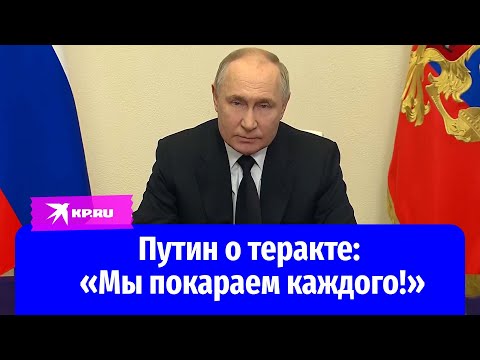 Путин о теракте в «Крокус Сити Холл»: «Мы покараем каждого!»