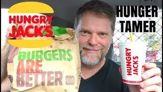 Hungry Jacks Hunger Tamers Bacon Deluxe Review  Greg's Kitchen Mukbang