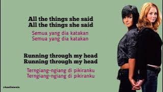 Tatu - All The Things She Said | Lirik Terjemahan