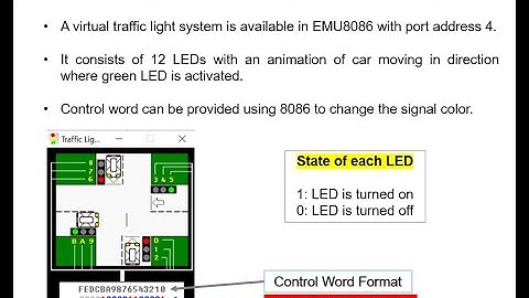 Microprocessors and Interfaces: Lab 10 Program to Control Traffic Light System
