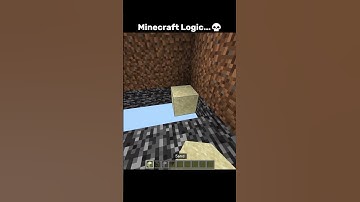 Minecraft Logic be like #minecraft #shorts
