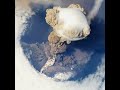 Volcano eruption captured from ISS    #internationalspacestation #volcano #earthorbit #nasa
