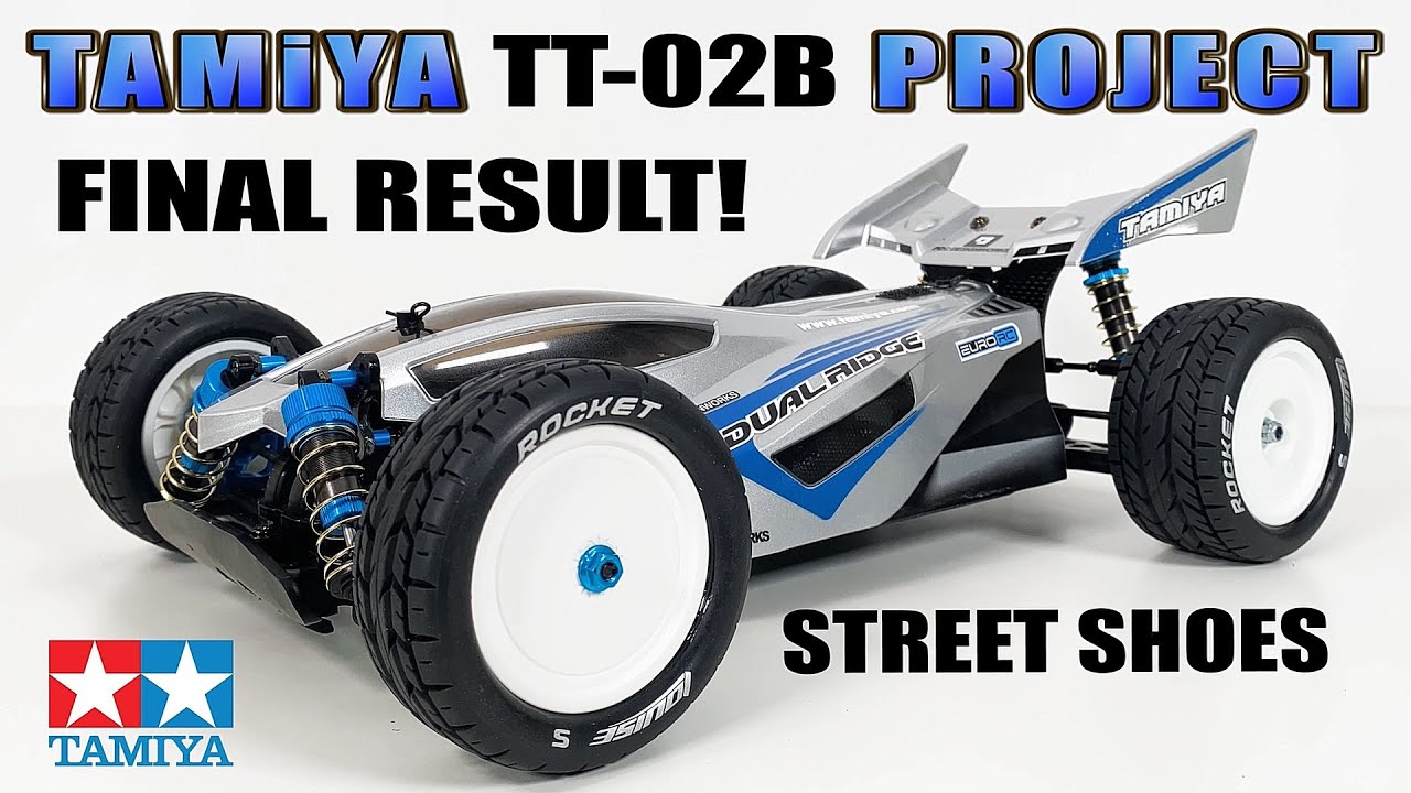 Tamiya TT-02B Project: Final Result: Street Buggy Tires, Wheels & Adaptors!  (Episode 14)