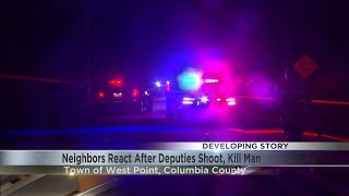 Neighbors react after deputies shoot, kill man