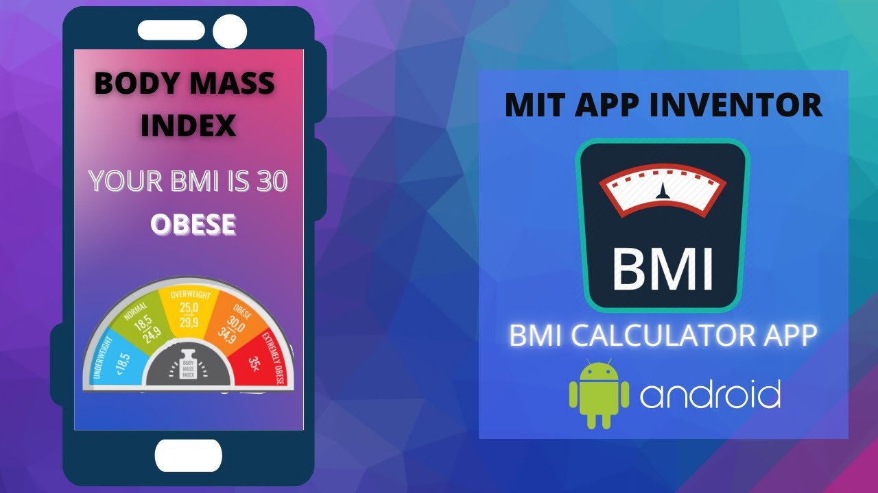 Create BMI Calculator Mobile App || MIT App Inventor || By Krishna ...