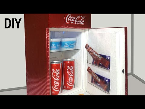 How to make a Mini Refrigerator at home - YouTube